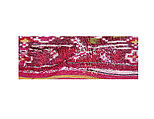 Sari (Patola), Silk, metal wrapped thread; plain weave, resist dyed (double ikat)